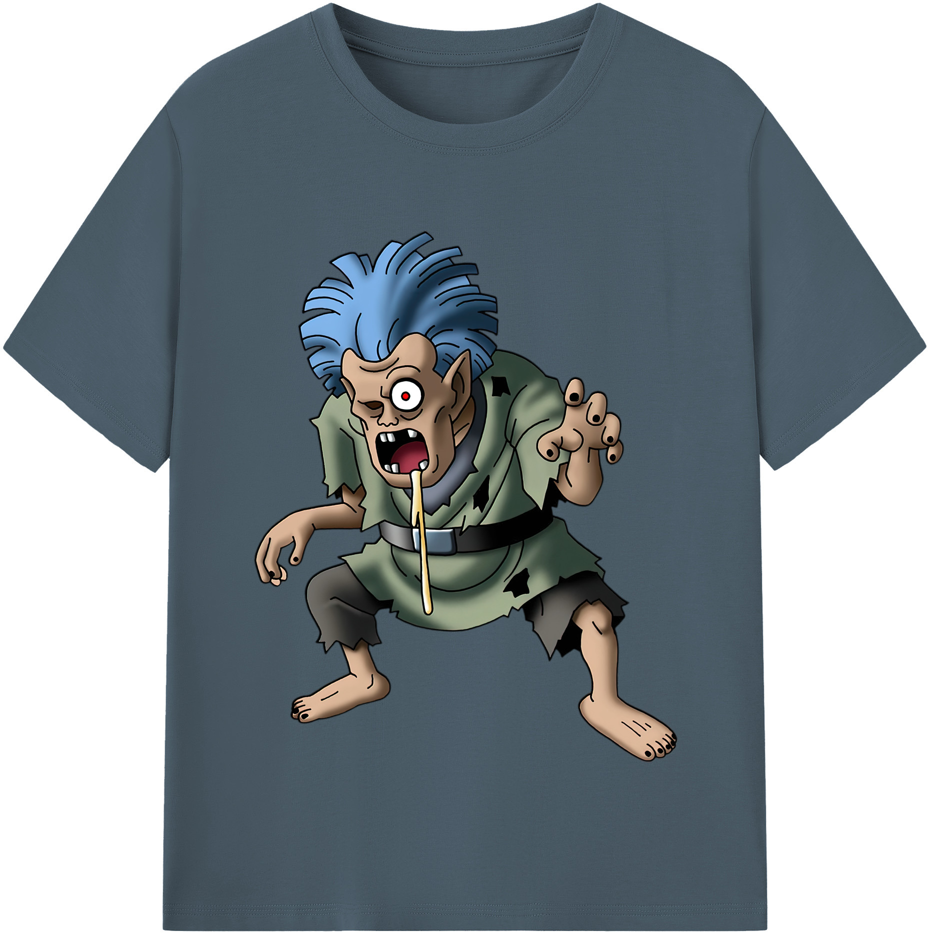 （画像用） ドラゴンクエスト Doragon Kuesuto Dragon Quest 綿100％半袖Tシャツ（フロントプリント）